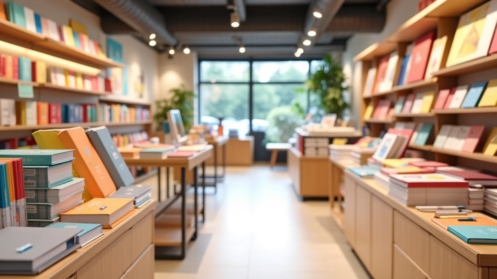 annoncy B.V. stationery store showcasing organized notebooks and writing supplies